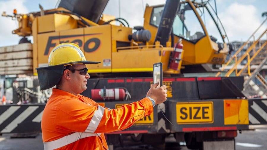 Maintenance team at work